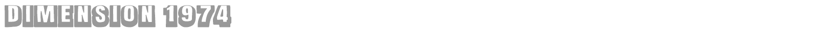 Dimension 1974 font preview